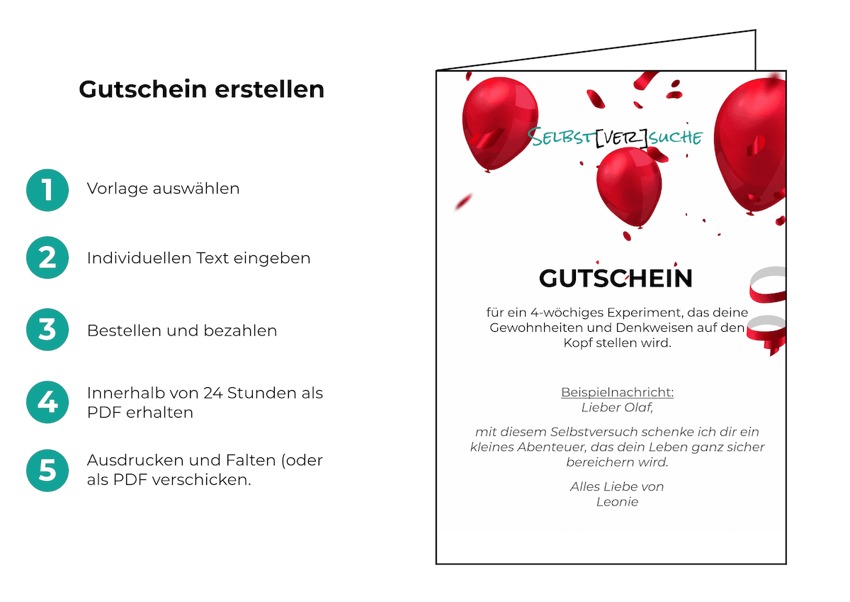 Anleitung für Gutscheine